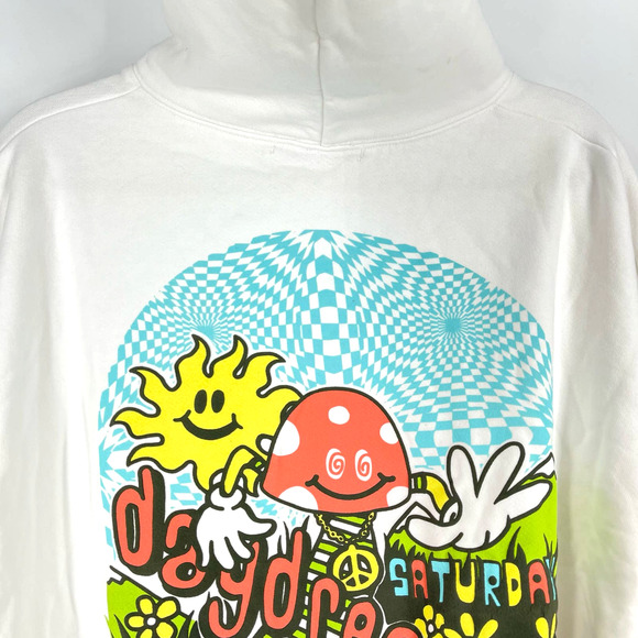 Daydreamer Flyer Oversized Mushroom Hoodie Sweatershirt Size Small - Picture 3 of 8